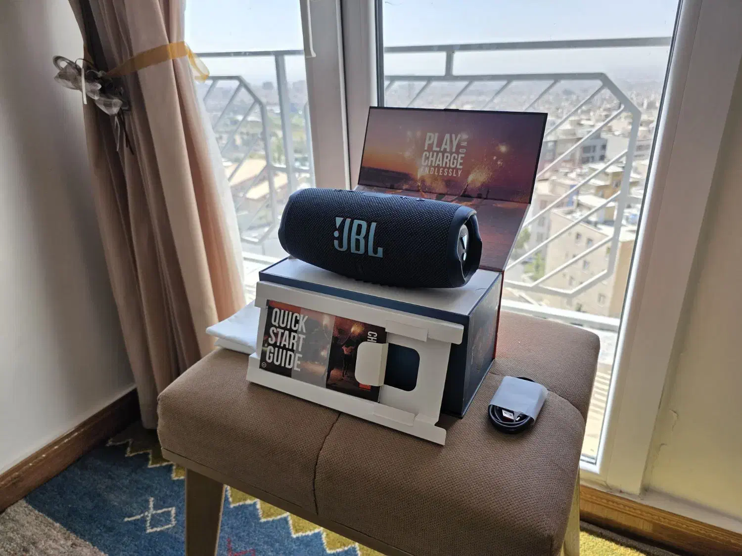اسپیکر JBL Charge 5 سورمه ای (جی بی ال شارژ ۵)|پخش‌کننده همراه|تهران, باغ فیض|دیوار