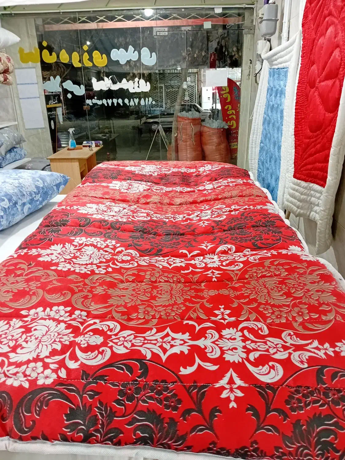 تشک مسافرتی رسید لحافدوزی|رختخواب، بالش، پتو|شیروان (خراسان), |دیوار