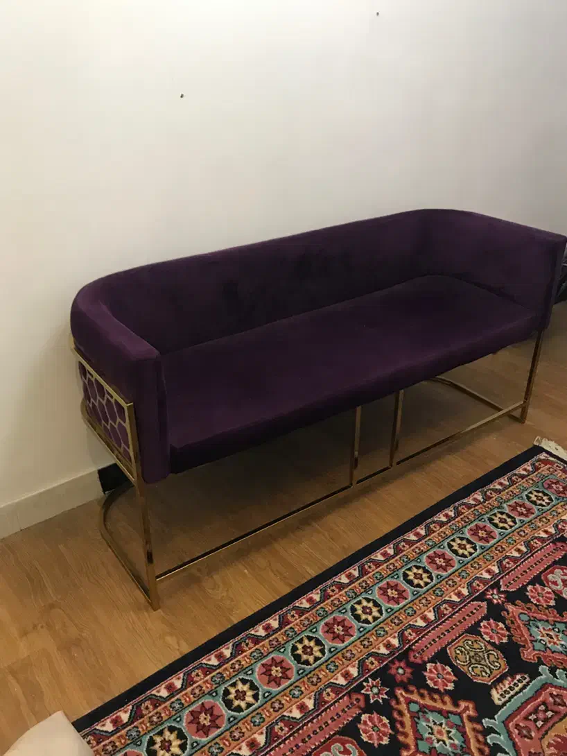 پاف سه نفره مخمل|مبلمان خانگی و میز عسلی|کرج, گلشهر|دیوار