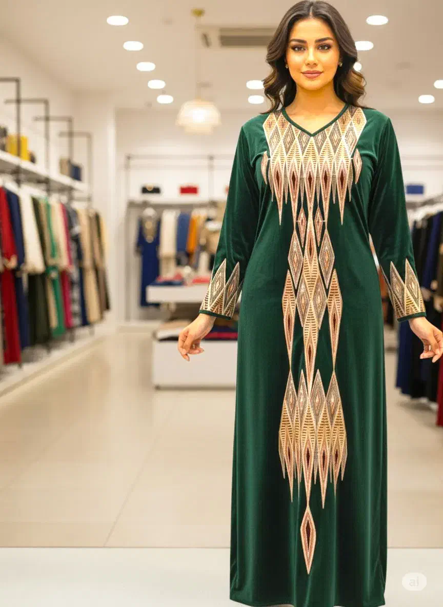 ماکسی مخمل گلدوزی شده وپارچه کریشه|لباس|اهواز, کیانشهر|دیوار