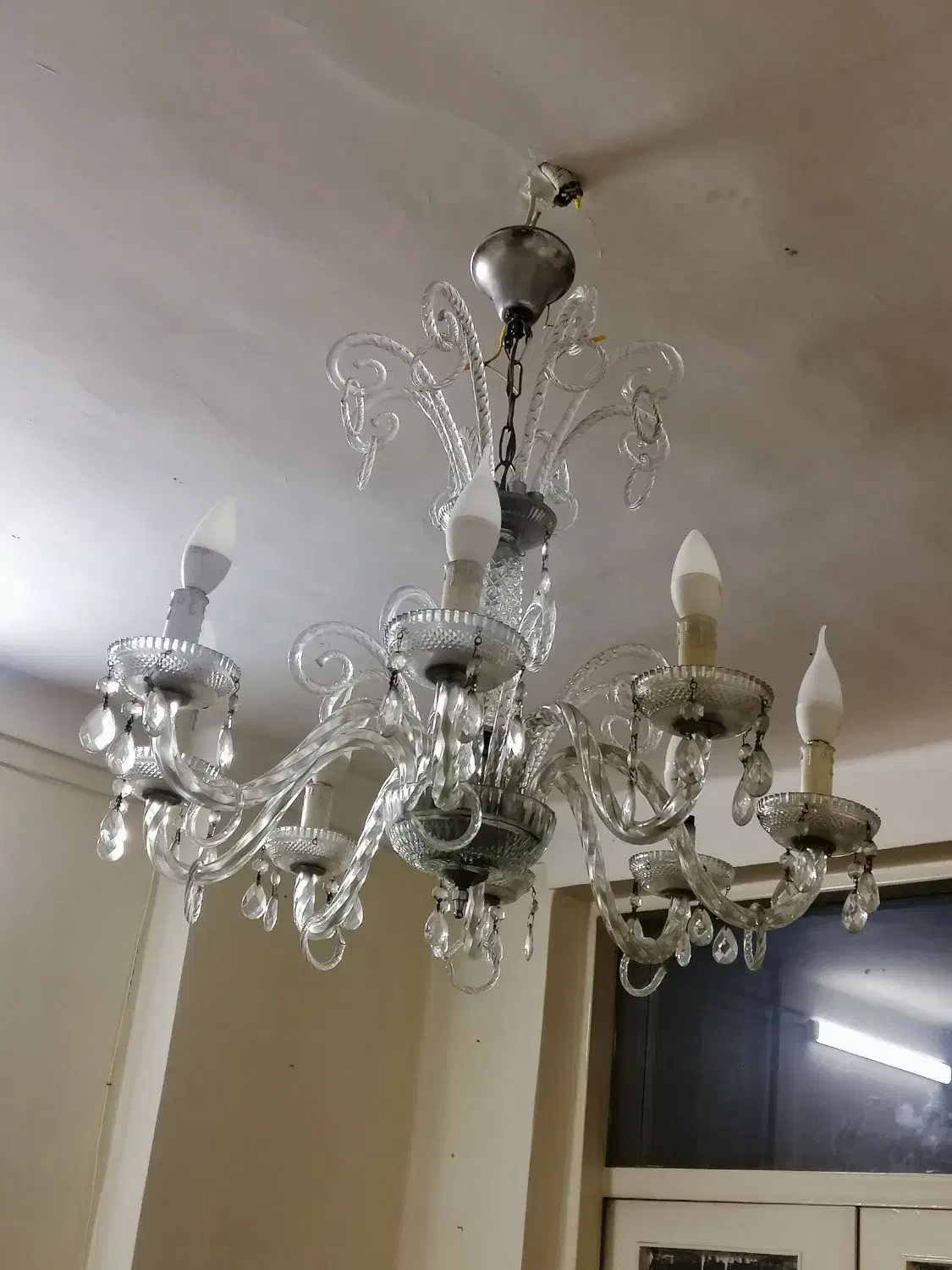 چهار عدد لوستر کریستالی سنتی|لوستر و چراغ آویز|تهران, امام زاده عبدالله|دیوار