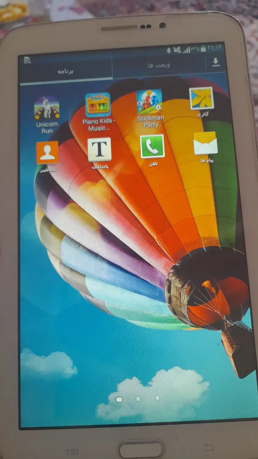 تبلت سامسونگ تب ۳ کاملا سالم سیم کارت خور|تبلت|همدان, |دیوار