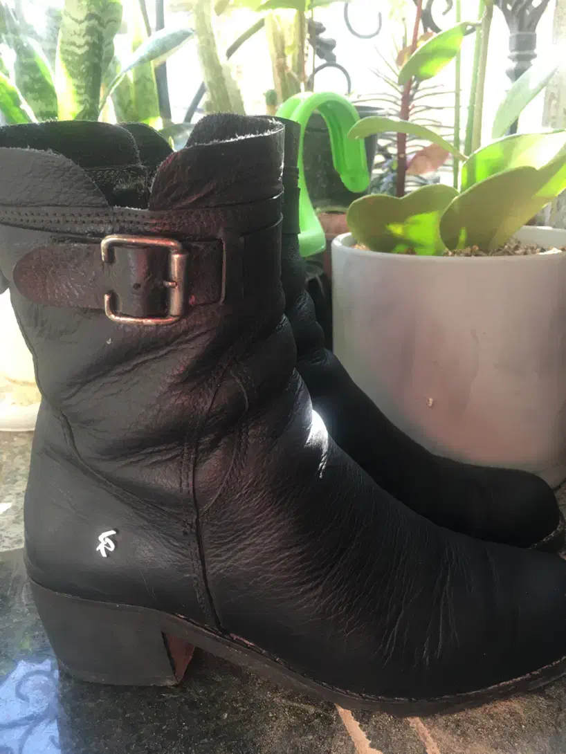 نیم بوت چرم اصل لیدی رز|کیف، کفش، کمربند|ساری, |دیوار