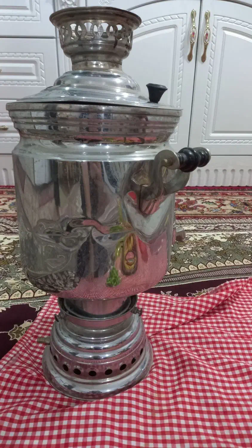 سماور استیل ۱۰ لیتری|سماور، چای‌ساز، قهوه‌ساز|ماکو, |دیوار