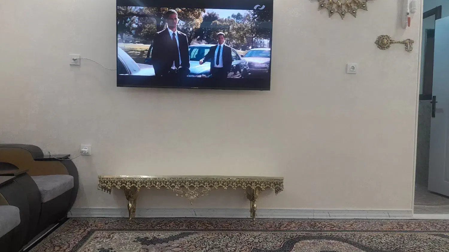 میز دیواری برنز سنگین|میز تلویزیون|همدان, |دیوار