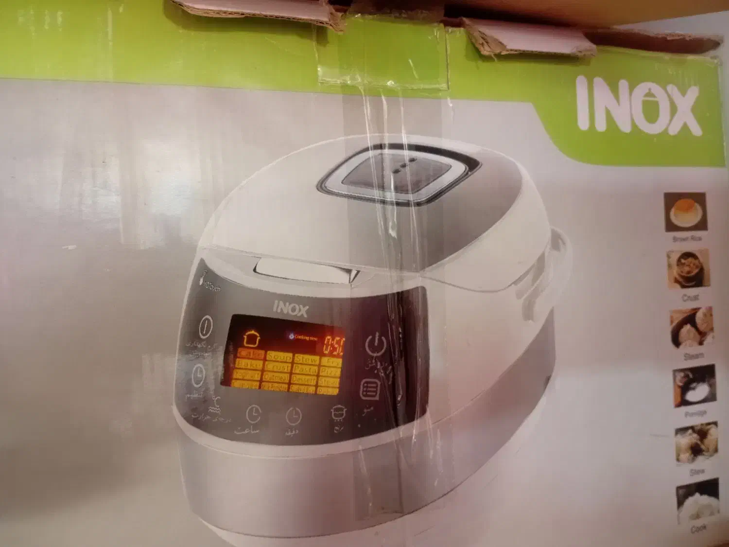 سرخ کن و پلوپز استفاده نشده واسه جهیزیه بوده inox|اجاق گاز و لوازم برقی پختوپز|خمین, |دیوار