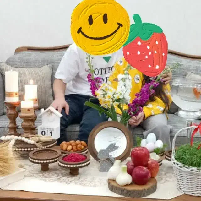 هفت سین چوبی|صنایع دستی و سایر لوازم تزئینی|رشت, دروازه لاکان|دیوار