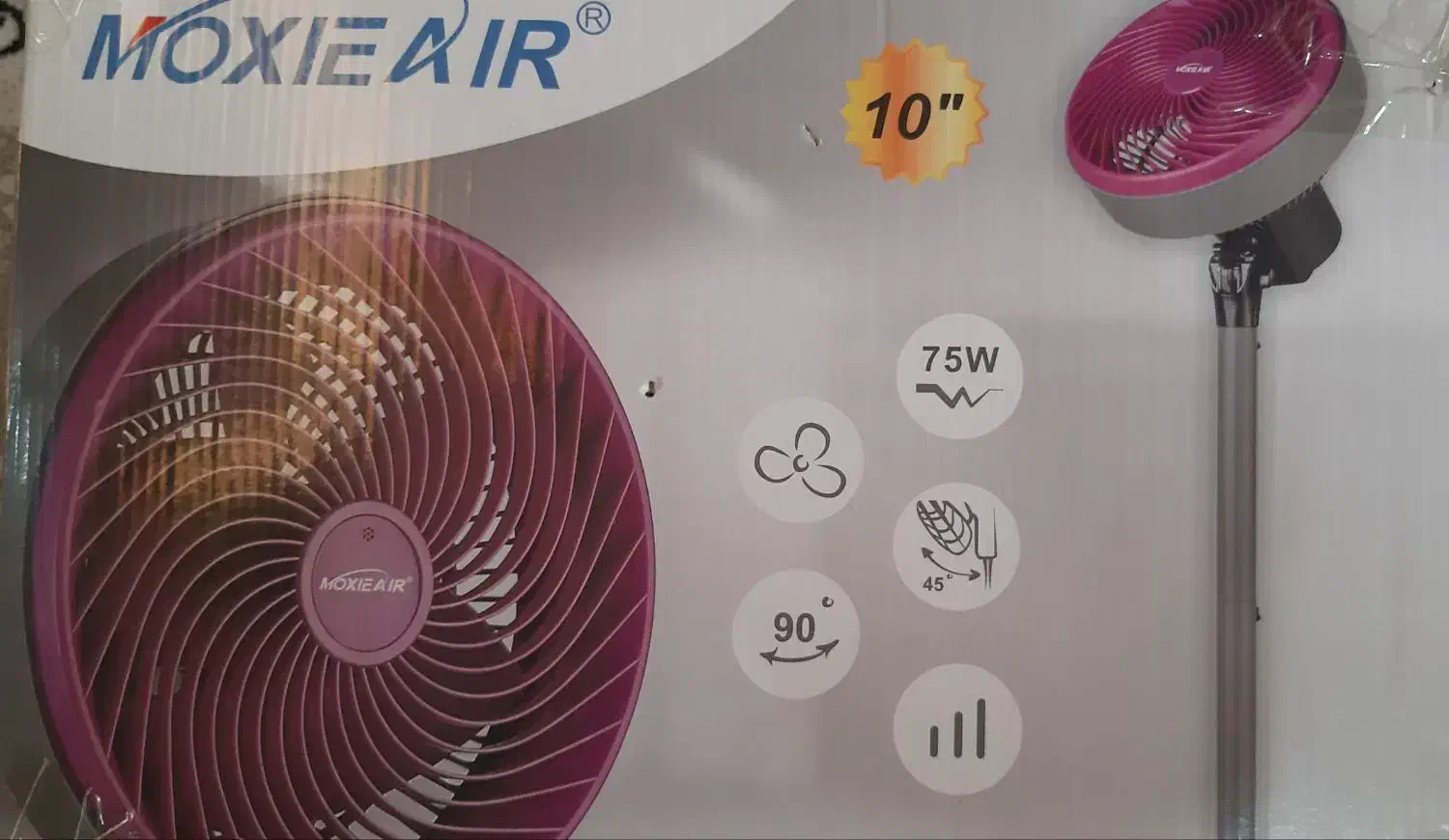 پنکه MOXIEAIR|پنکه و تصفیهکنندهٔ هوا|شوشتر, |دیوار