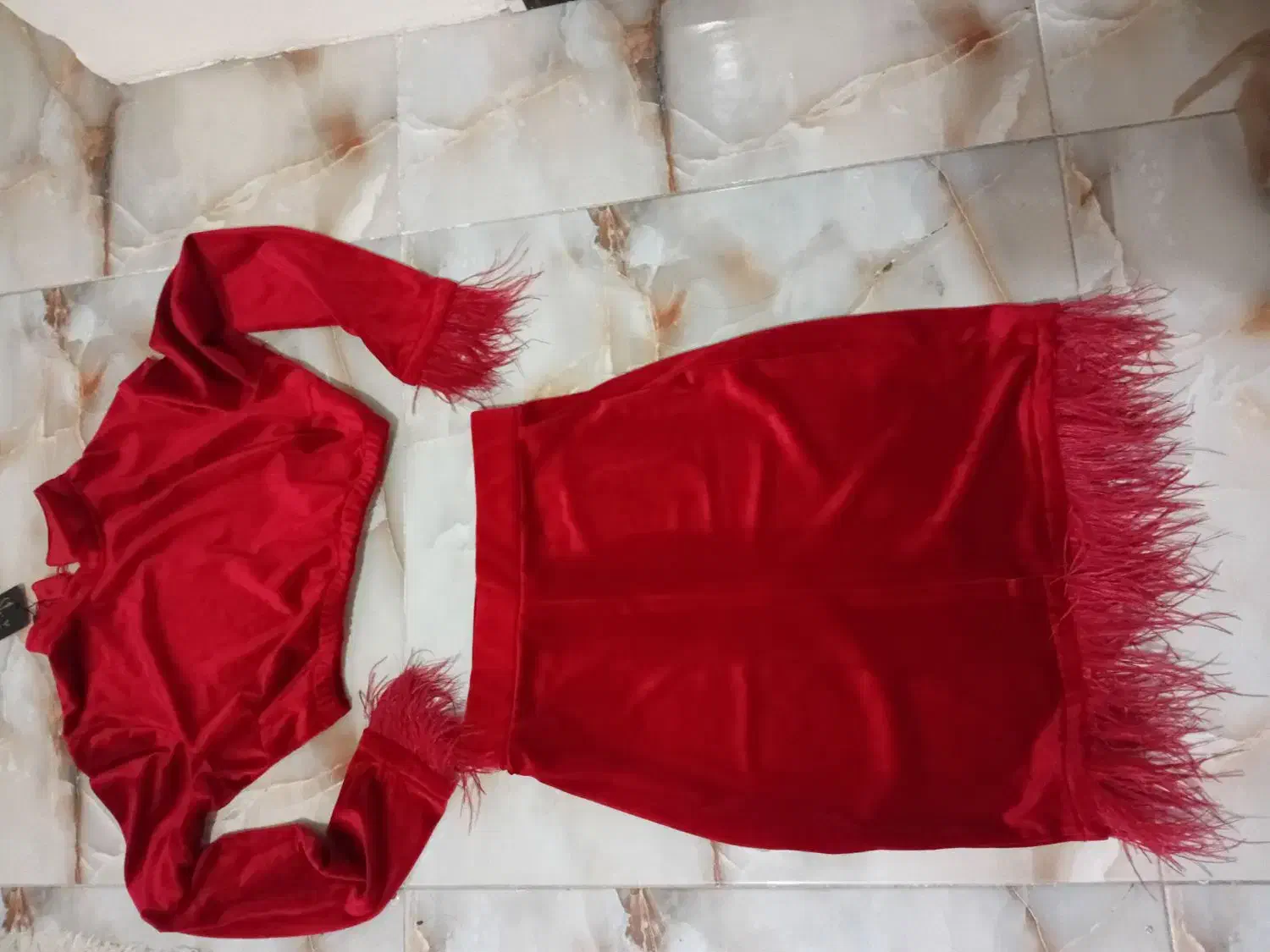 نیم تنه دامن قرمزیلدایی|لباس|ملارد, |دیوار