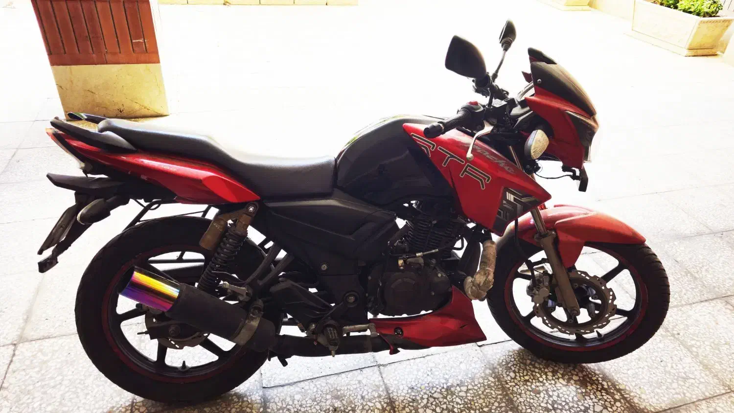 فروش موتور آپاچی ۱۸۰ مدل ۱۳۹۳|موتورسیکلت|گرگان, |دیوار