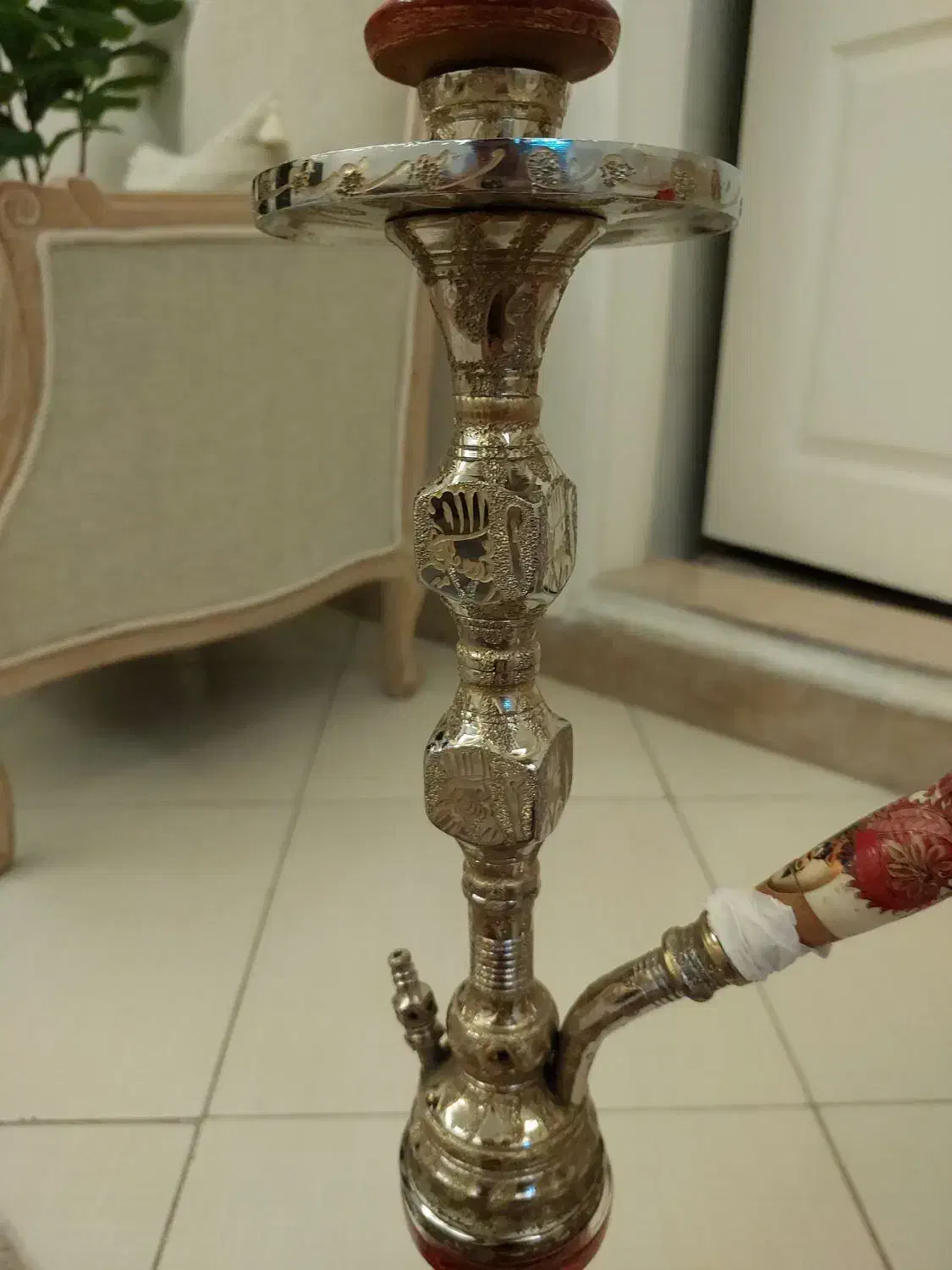 تنه خالی  قلیون برنجی تو پر فوق سنگین|کلکسیون و سرگرمی|ری, حمزه‌آباد|دیوار