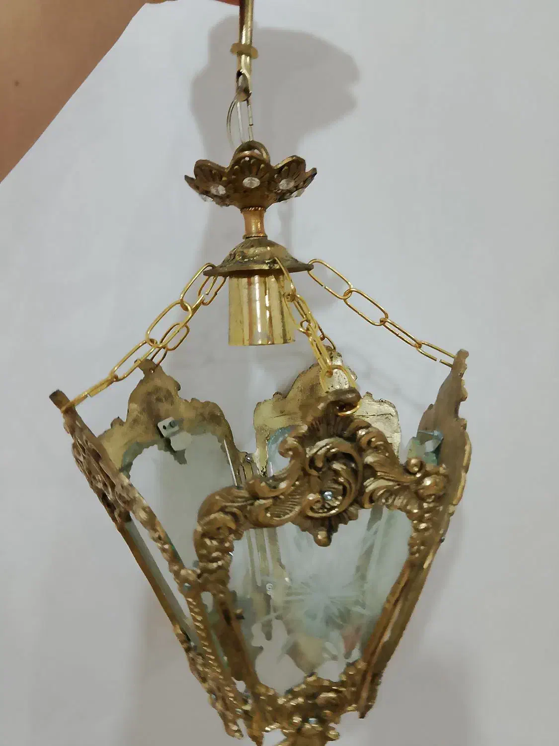 لوستر برنز|لوستر و چراغ آویز|میانه, |دیوار