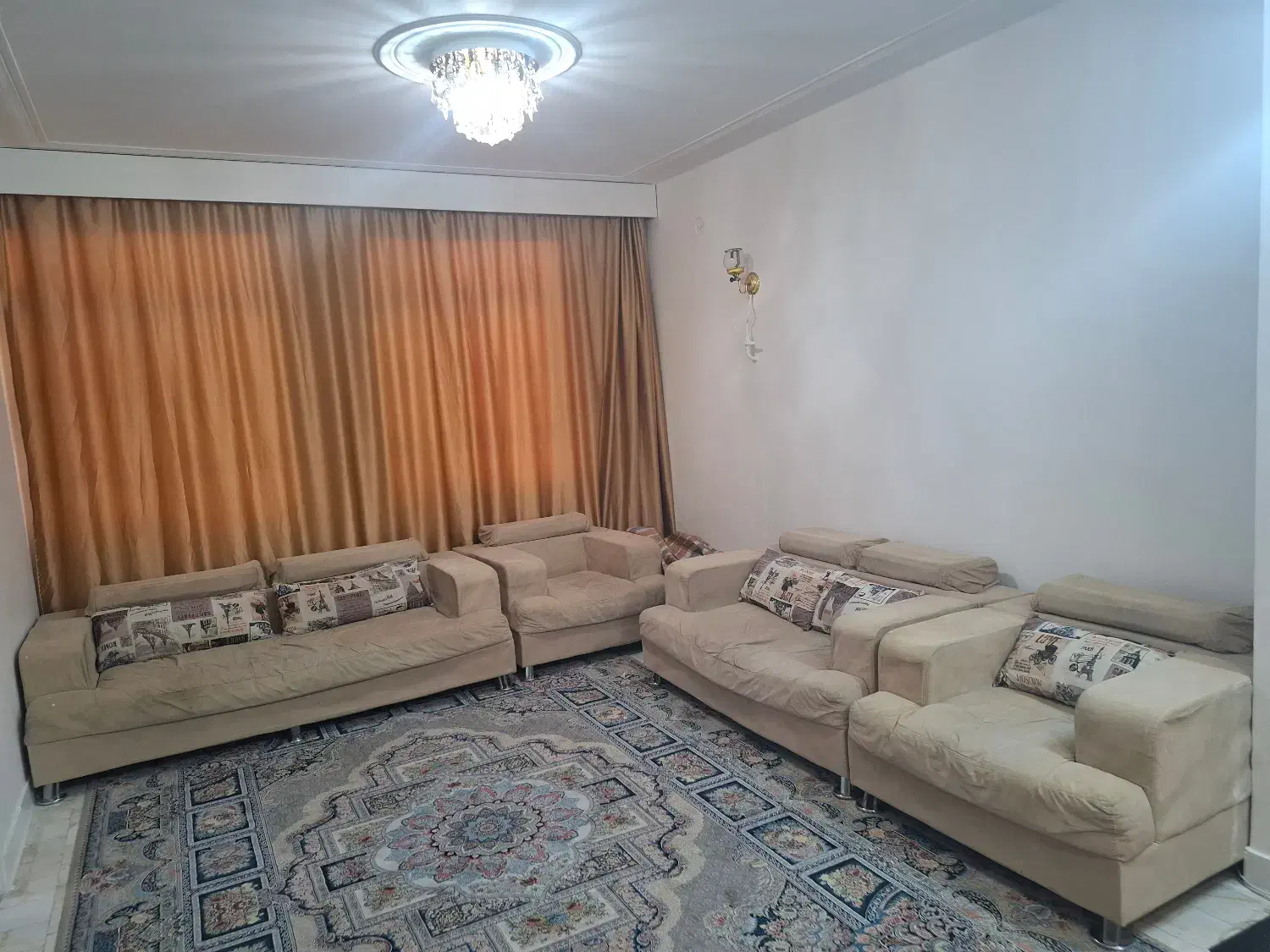 مبل ۷نفره  + میز (تهران)|مبلمان خانگی و میز عسلی|تهران, چهارصد دستگاه|دیوار