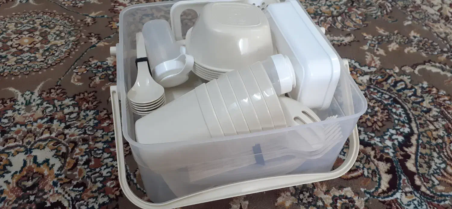 ظروف مسافرتی۵۰ پارچه|ظروف نگهدارنده، پلاستیکی، یک‌بارمصرف|بروجرد, |دیوار