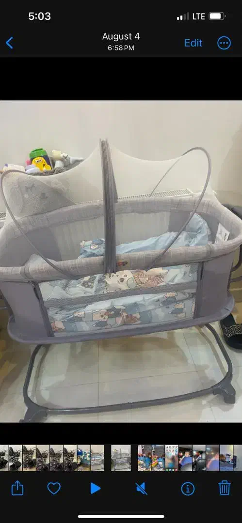 تخت برقی هیپ بلوتوث دار و کالسکه کریر مدل اسپرینگ|کالسکه و لوازم جانبی|چهاردانگه (تهران), |دیوار