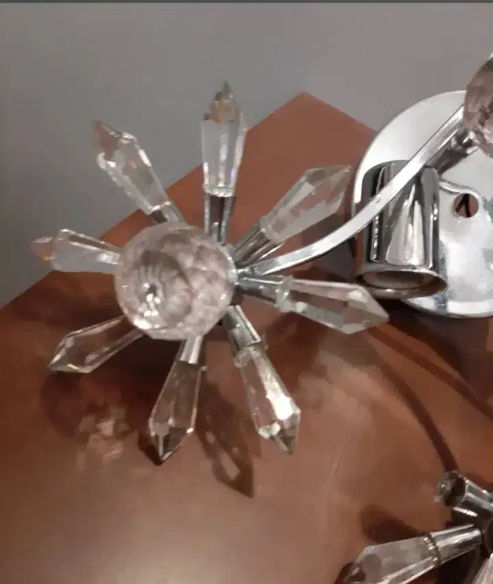 لوستر۶شاخه وست دیوارکوب۳شاخه کریستال اصل اتریش|لوستر و چراغ آویز|فردیس, داوری|دیوار