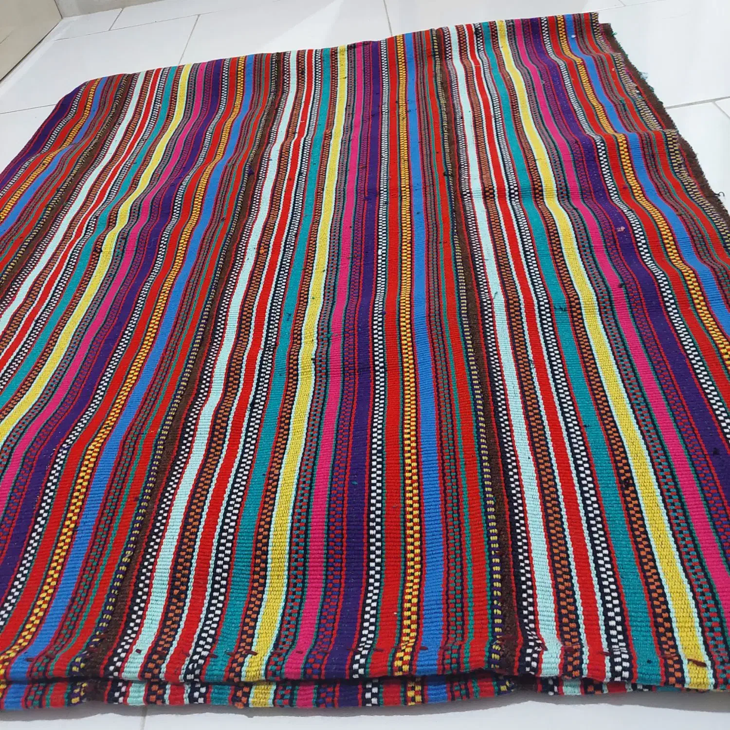 گلیم قدیمی دست بافت برای شب یلدا وخونه بوم گردی|گلیم، جاجیم، گبه|بابل, |دیوار