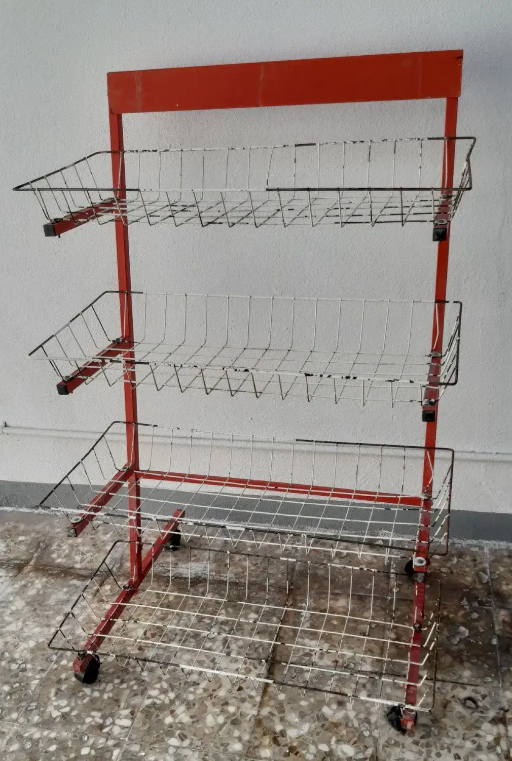 قفسه ۴ طبقه چرخ دار و قفسه دیواری|کتابخانه، شلف، قفسههای دیواری|برازجان, |دیوار