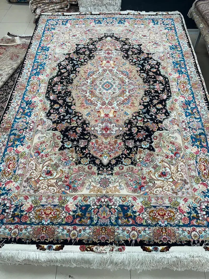 فرش جفت ۶متری دستباف تبریز ۶۰رج خطیبی ابریشم اقساط|فرش|تهران, شهرک چیتگر|دیوار