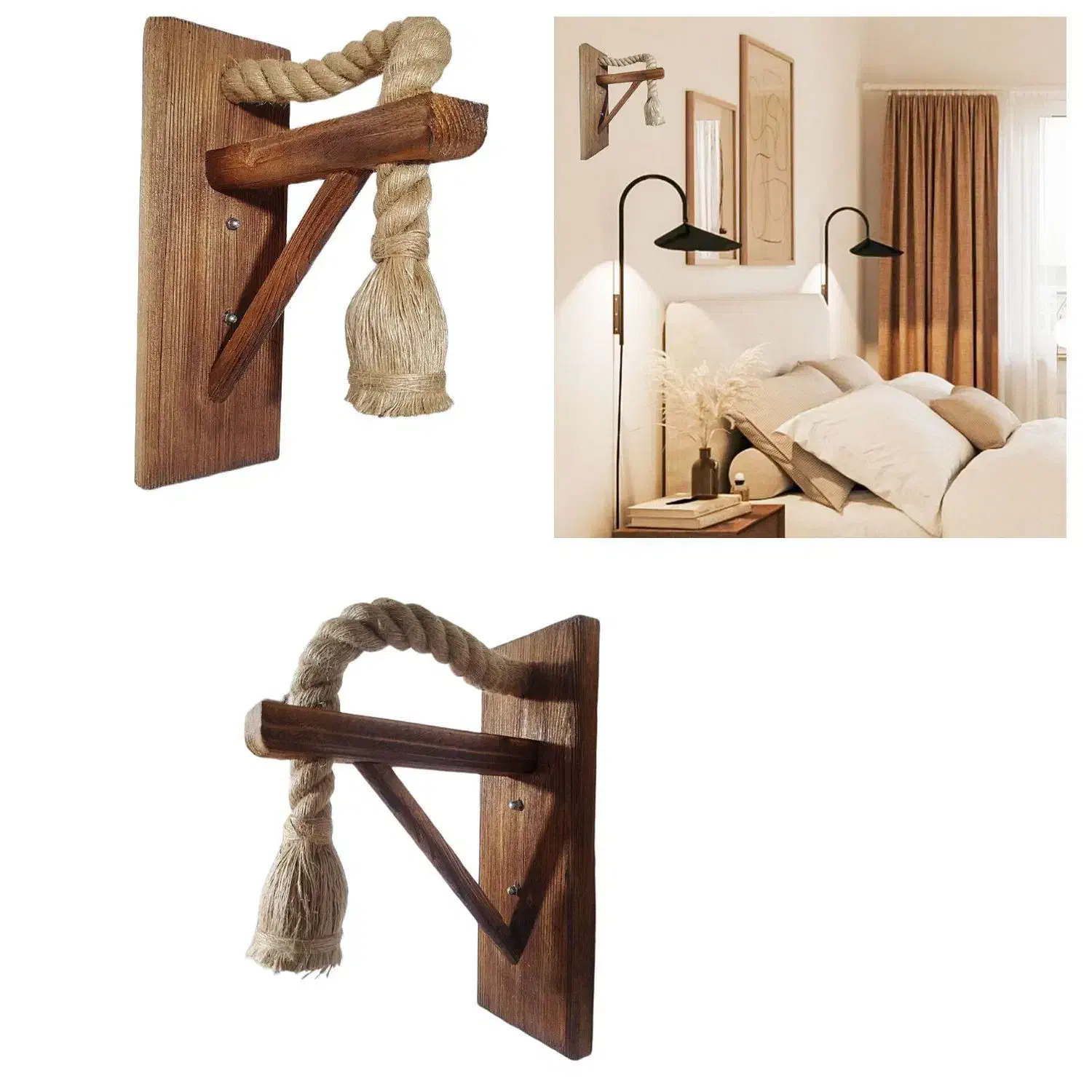 چراغ دیواری کنفی|چراغ خواب و آباژور|خرمدره, |دیوار