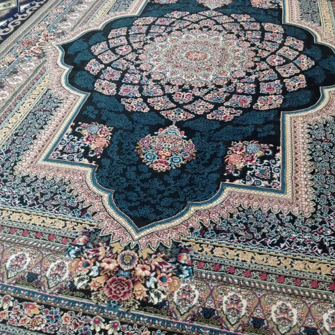 یک تخته فرش سورمه ای نخ اصلی نو۱۲متری|فرش|اندیمشک, |دیوار