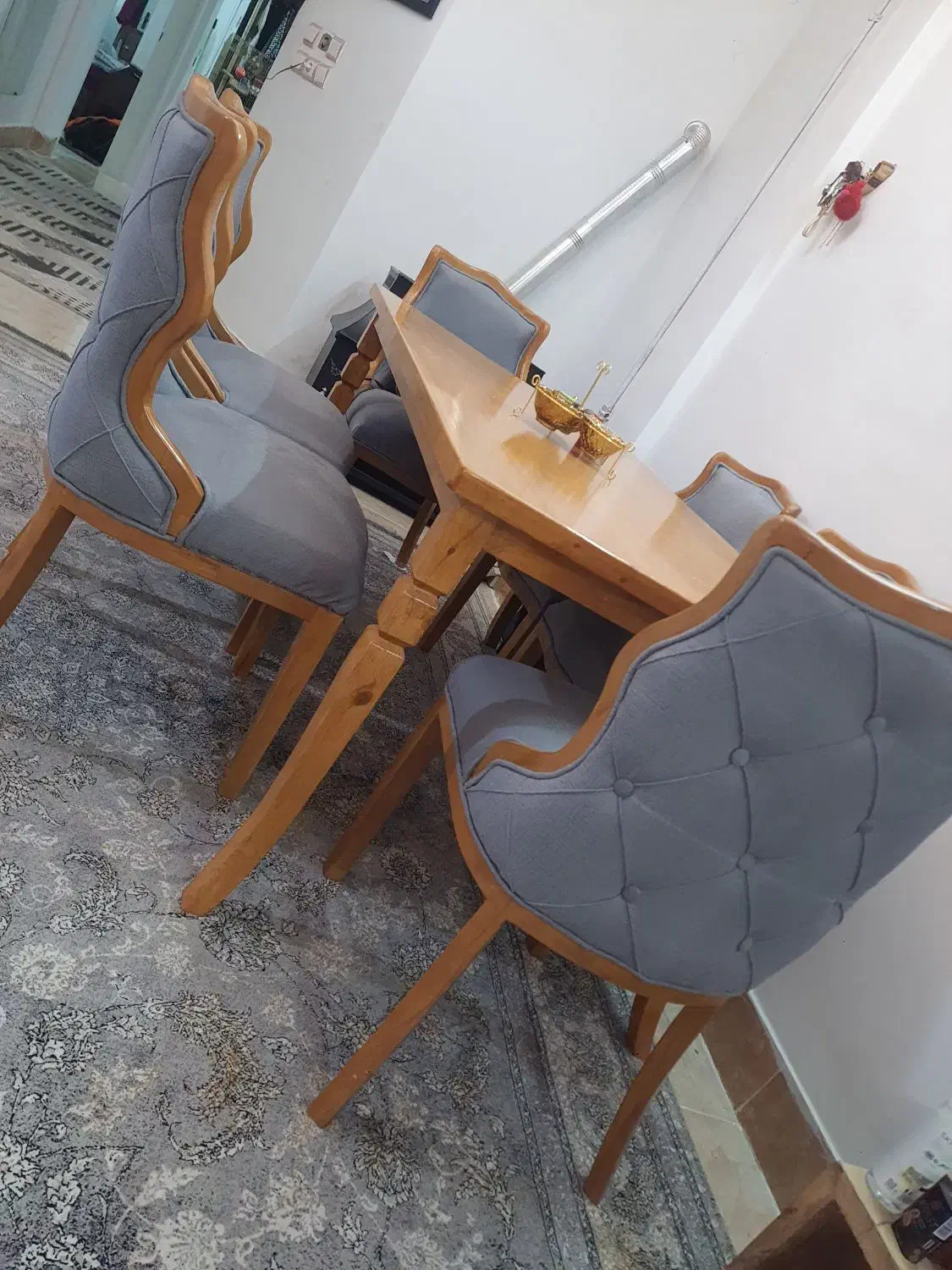 میز ناهار خوری ۶ نفره تمام چوب راش نو نوه|میز و صندلی غذاخوری|سبزوار, امیر کبیر|دیوار