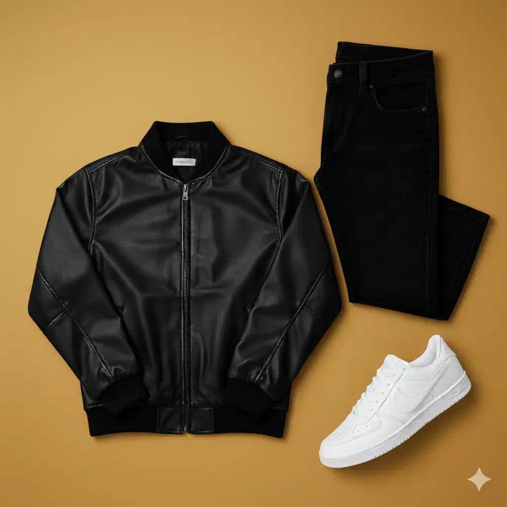 کاپشن چرم مدل IronSkin / زیپ فلزی و دوخت قوی|لباس|گنبد کاووس, |دیوار