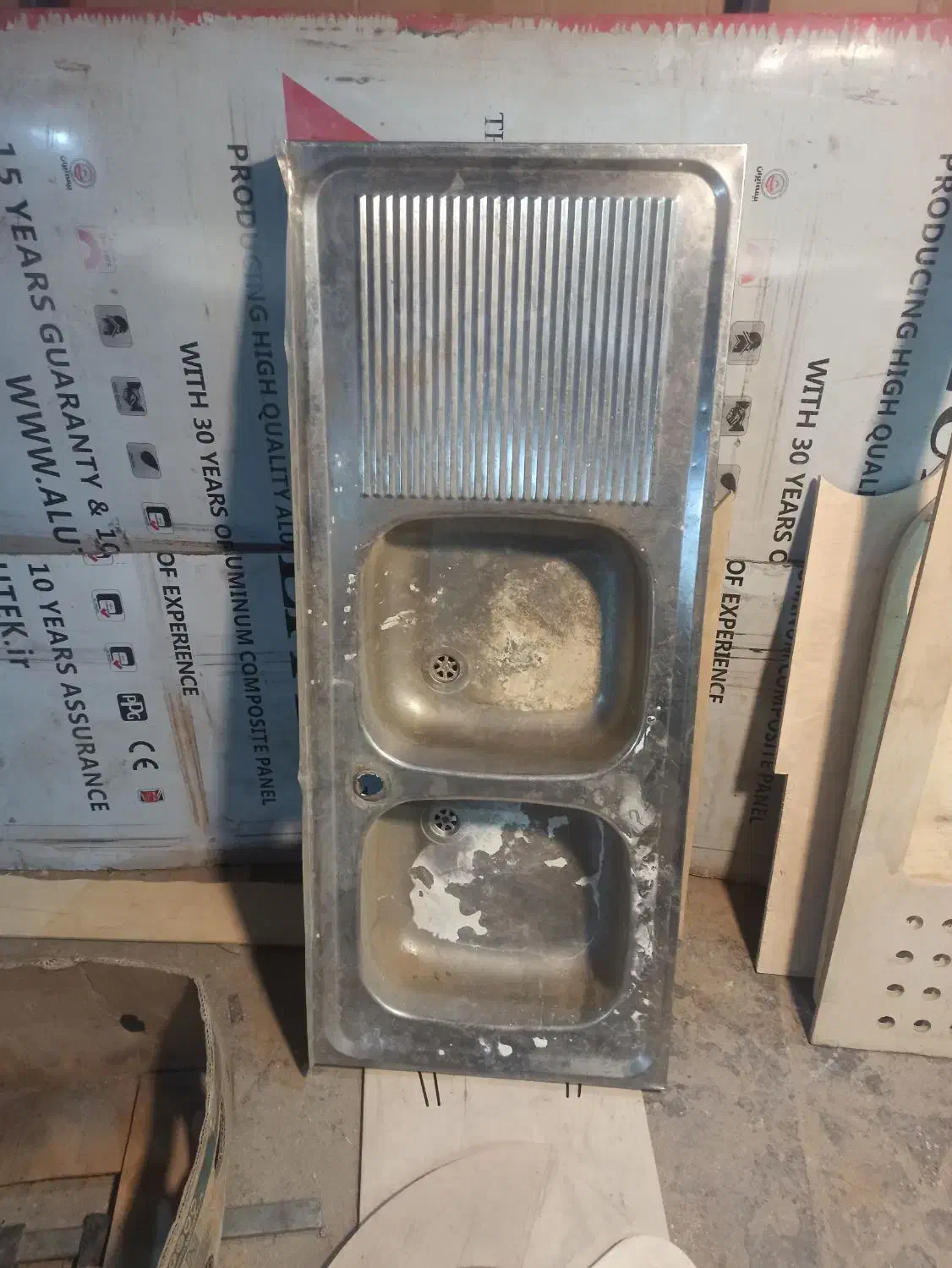 سینک دو لگن|آب‌چکان و نظم‌دهنده ظروف|تهران, علم و صنعت|دیوار