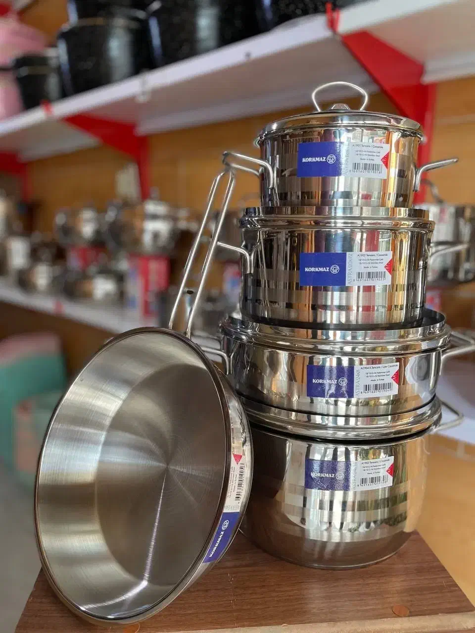 سرویس قابلمه استیل کرکماز اصل ۹ و ۱۲ پارچه|ظروف پختوپز|تهران, امیریه|دیوار