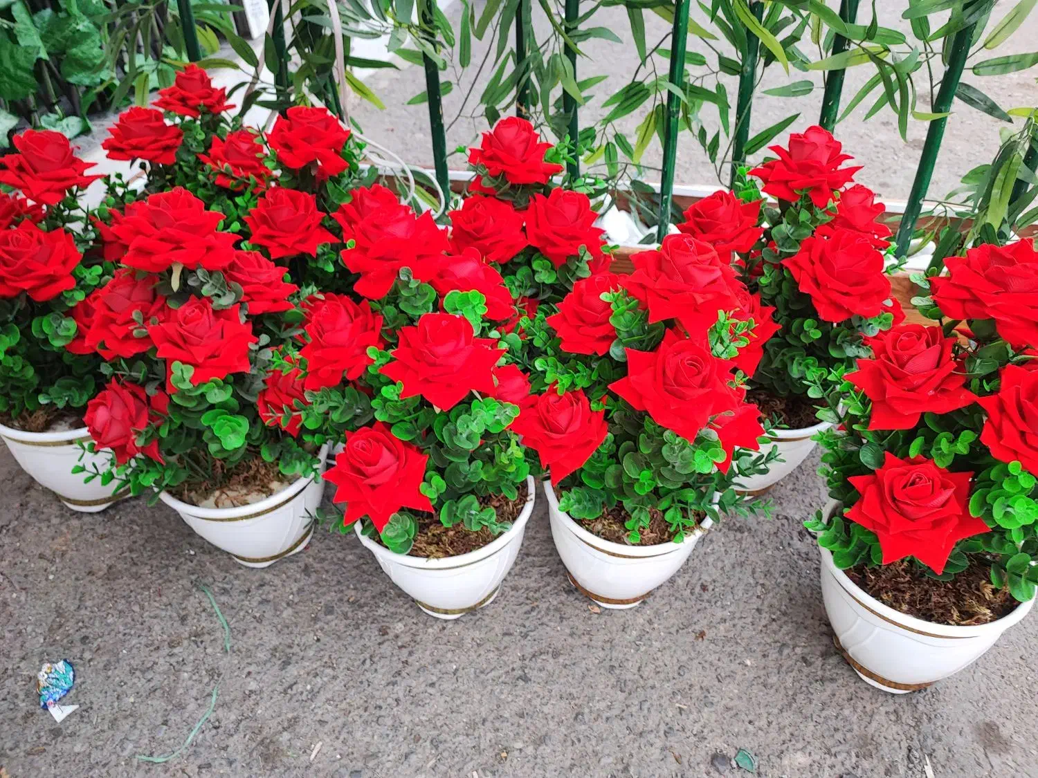 گل رز ۷گل|گل مصنوعی|قم, نیروگاه|دیوار