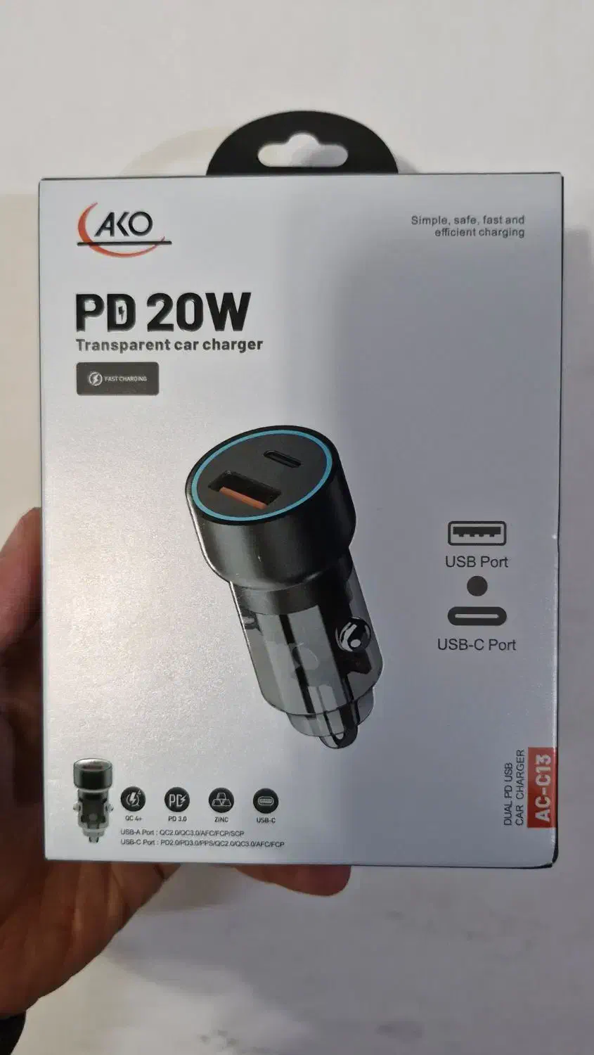 شارژر فندکی آکو|لوازم جانبی موبایل و تبلت|مشهد, رستگار|دیوار