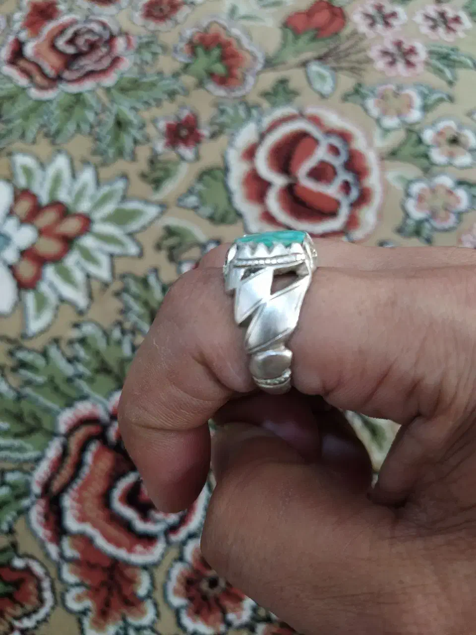 انگشتر فیروزه نیشابور دست ساز|جواهرات|قم, زند آباد|دیوار