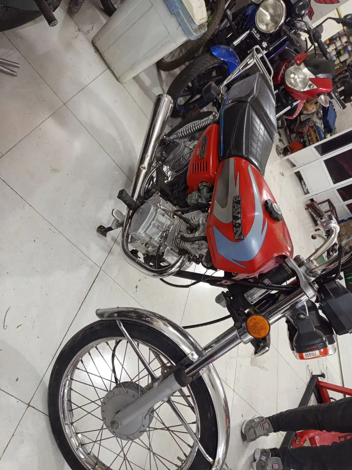 موتور مزایده 90|موتورسیکلت|تاکستان, |دیوار