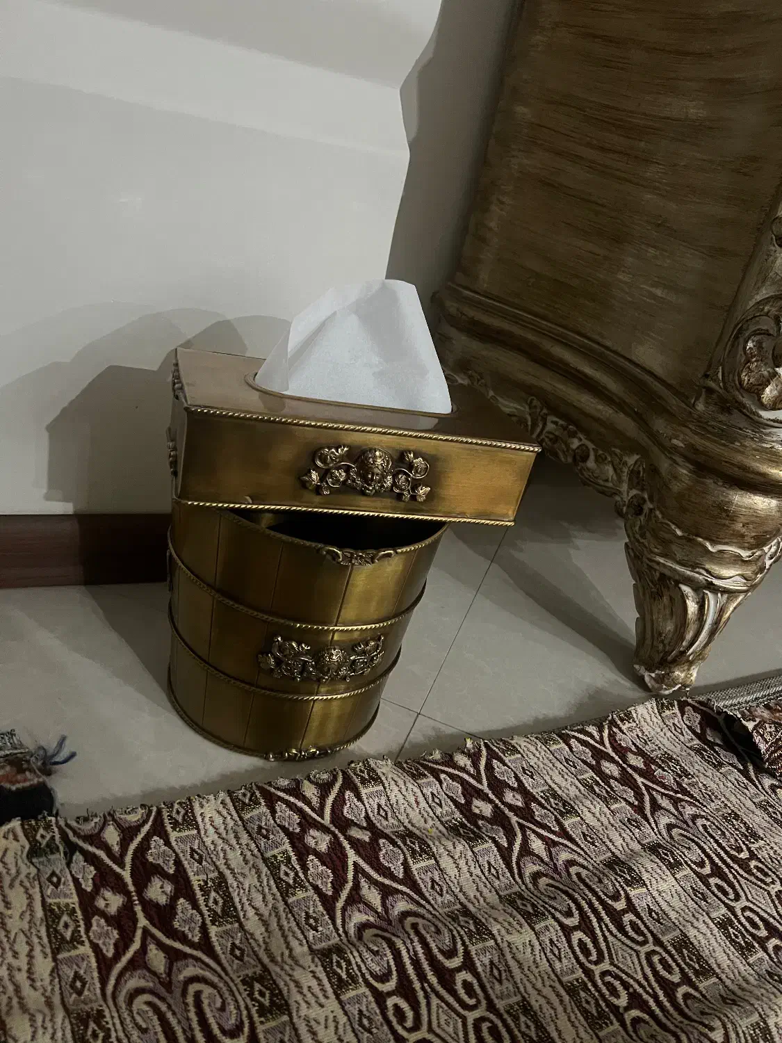 جا دستمالی سطل برنج هند|صنایع دستی و سایر لوازم تزئینی|تهران, امیریه|دیوار