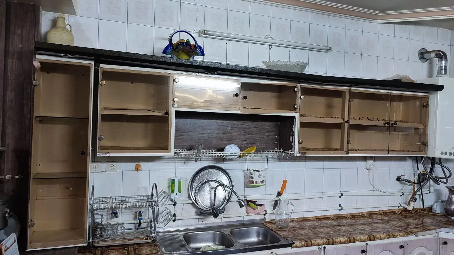 کابینت فلزی سالم بدون پوسیدگی رنگ طرح چوب|مصالح و تجهیزات ساختمان|اصفهان, برزان|دیوار