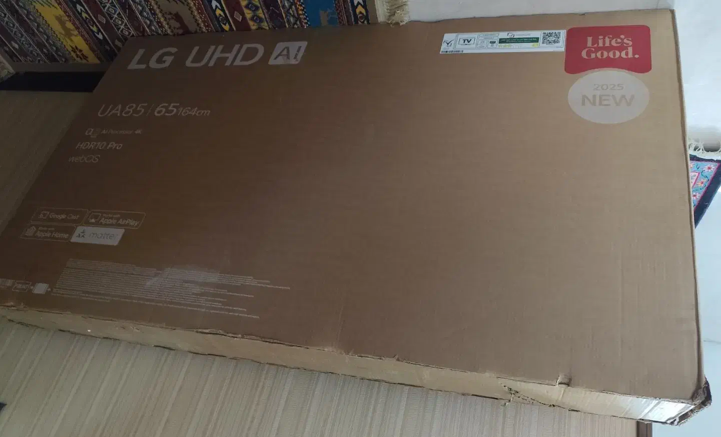 کارتن تلویزیون ال جی ۶۵|تلویزیون و پروژکتور|اصفهان, ملک‌شهر|دیوار