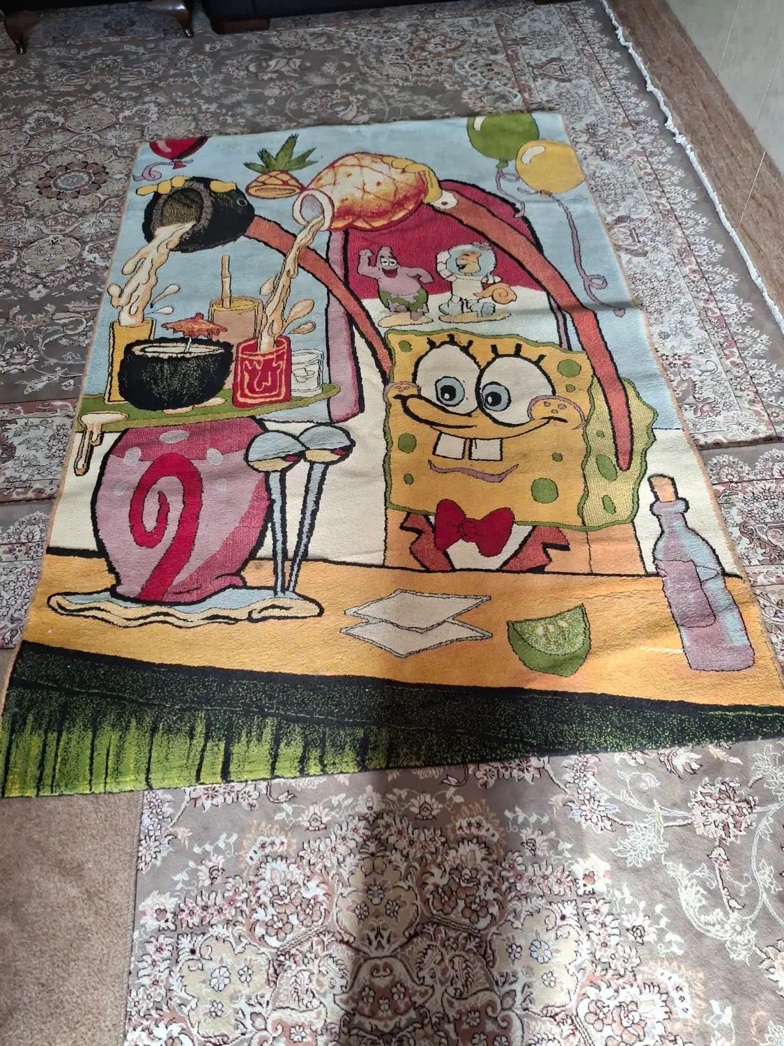 گلیم فرش بچه|گلیم، جاجیم، گبه|قم, باغ شریفی|دیوار