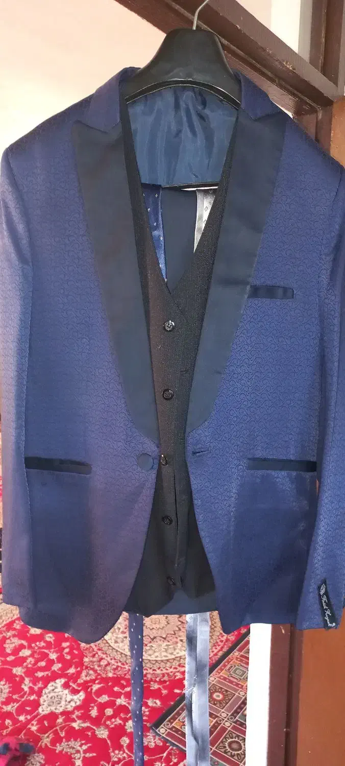 کت شلوار نونو بهمراه دوعددکراوات وجلیقه وکاور|لباس|خشکبیجار, |دیوار