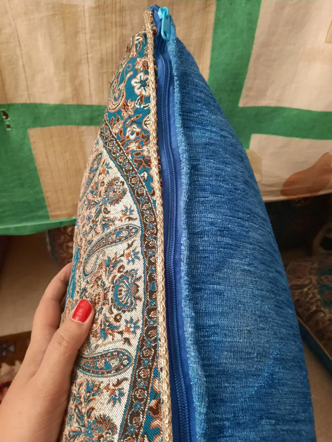 سرویس کامل ترمه یزد|رختخواب، بالش، پتو|رفسنجان, |دیوار