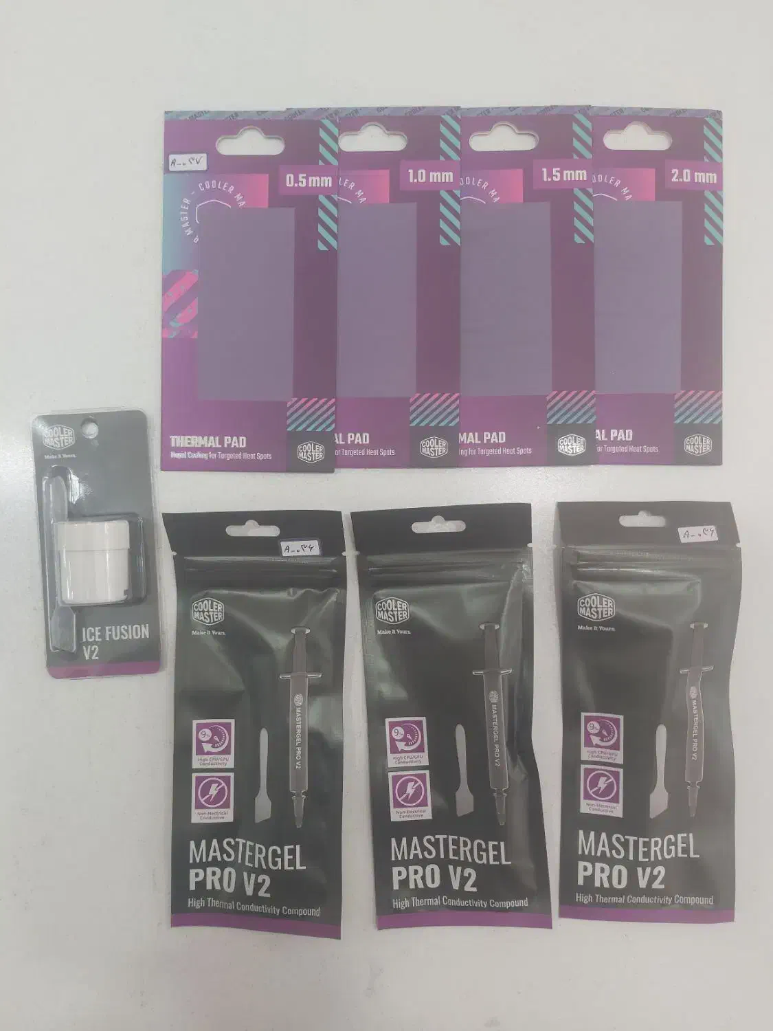 خمیر سیلیکون و پد سیلیکون کولر مستر اورجینال|قطعات و لوازم جانبی رایانه|دزفول, |دیوار