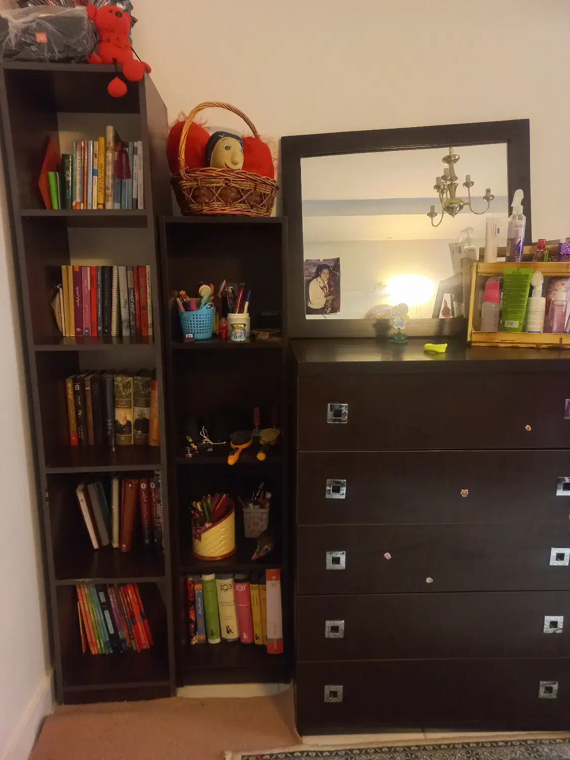 دراور چوبی و کتابخانه|کتابخانه، شلف، قفسه‌های دیواری|تهران, تهرانپارس شرقی|دیوار