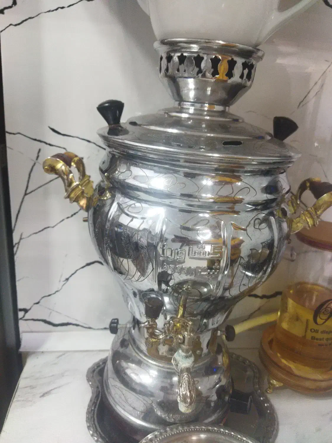 سماور تمیز|سماور، چای‌ساز، قهوه‌ساز|فولادشهر, C8|دیوار