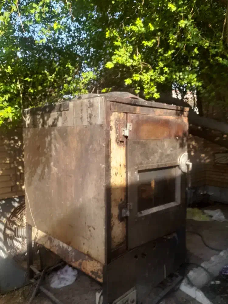 فر و یک عداد ویترین و فن|اجاق گاز و لوازم برقی پخت‌وپز|اهواز, زردشت|دیوار