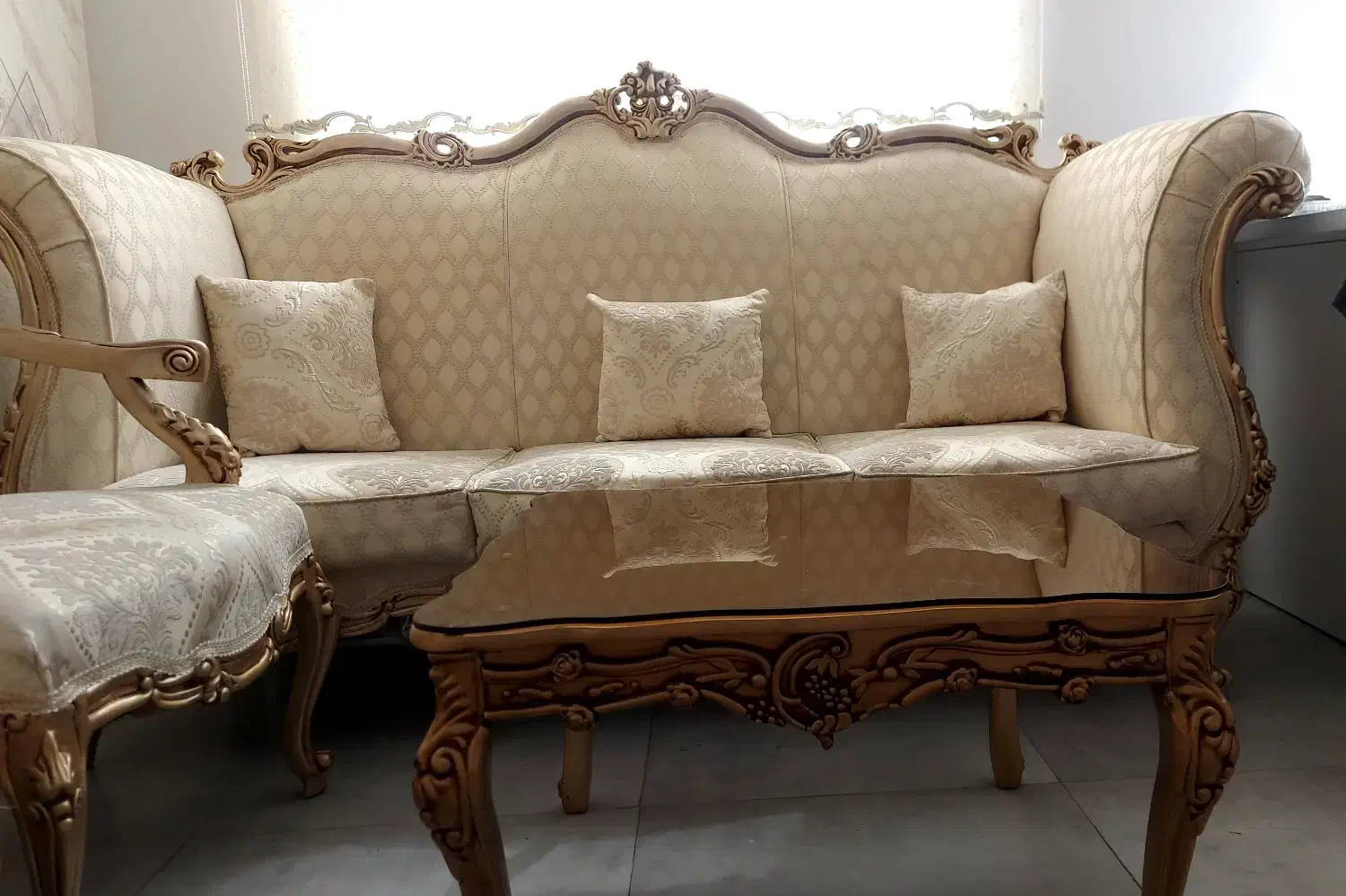مبلمان  ۹ نفره کلاسیک چوب راش|مبلمان خانگی و میز عسلی|تهران, چیتگر شمالی|دیوار