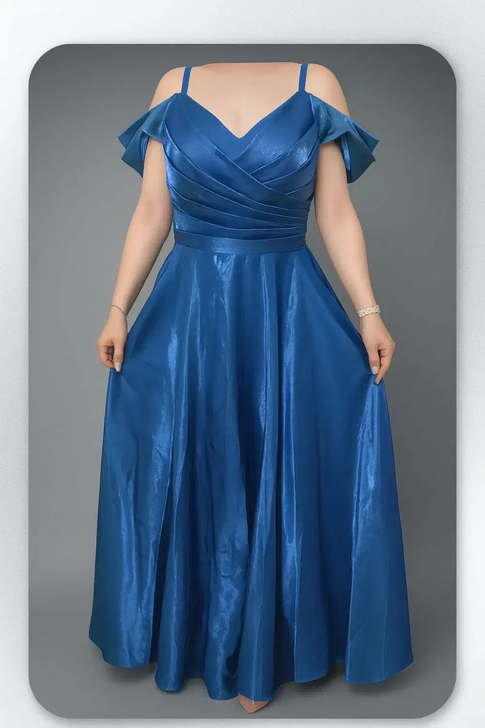 لباس مجلسی آبی لیزری|لباس|کوار, |دیوار