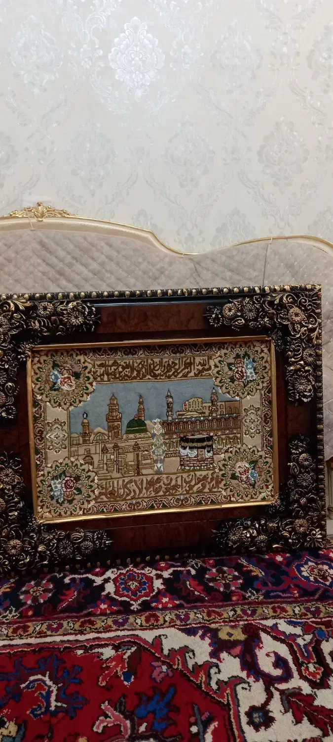 تابلو فرش مکه مدینه|تابلو فرش|تبریز, |دیوار