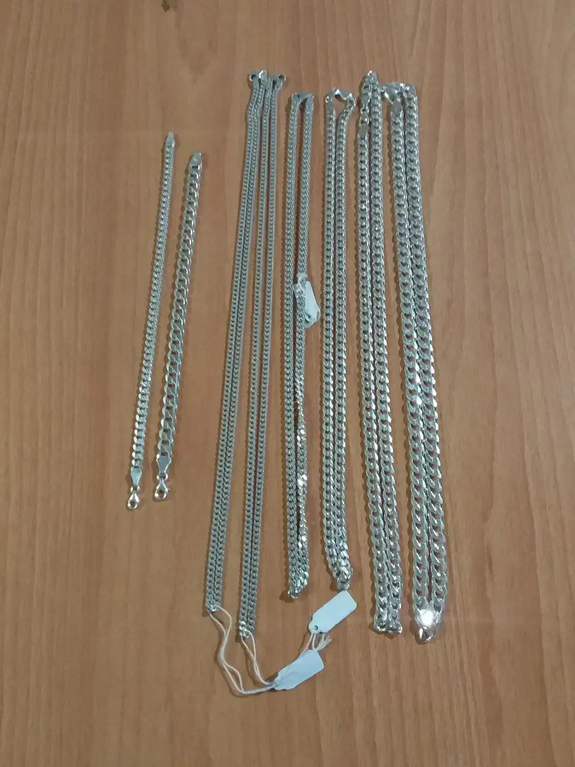 زنجیر و دستبند نقره ترک|جواهرات|کرج, چنارک|دیوار