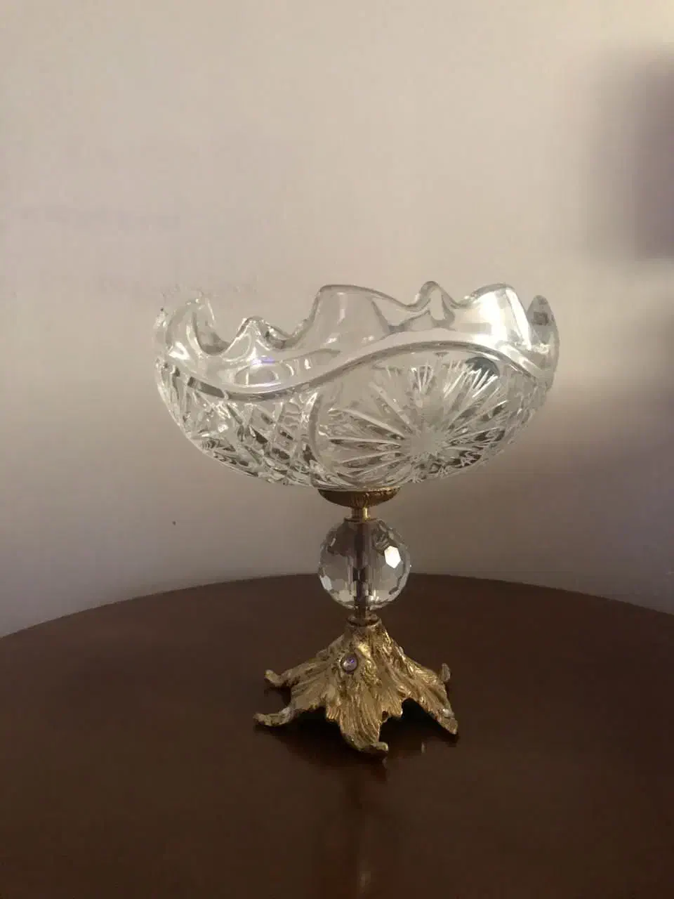 ظروف کریستال با پایه برنز|ظروف سرو و پذیرایی|ری, امین آباد|دیوار