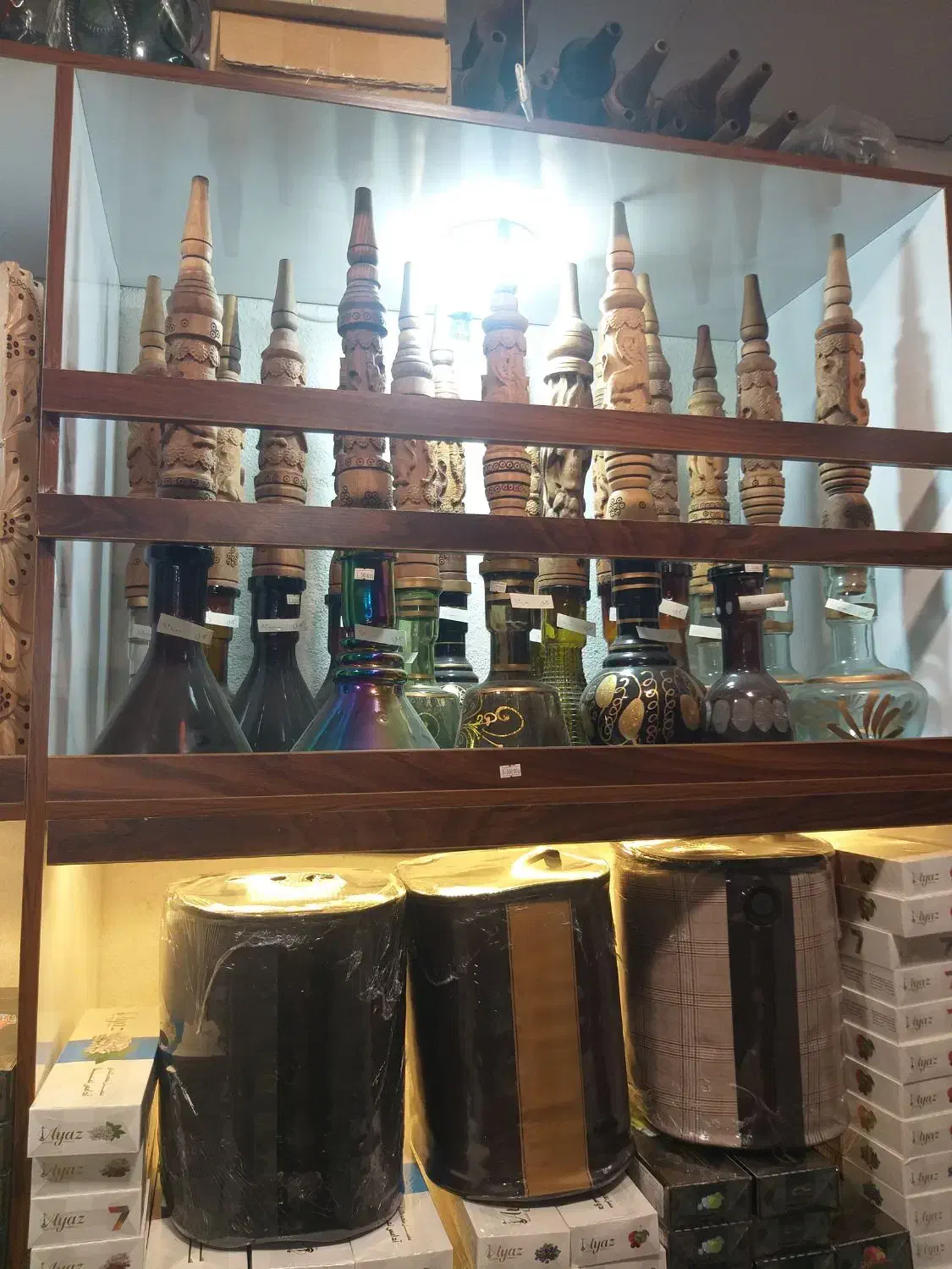 حراج تنه قلیان چوبی گردوی اصل سنندج|صنایع دستی و سایر لوازم تزئینی|رشت, امین الضرب|دیوار