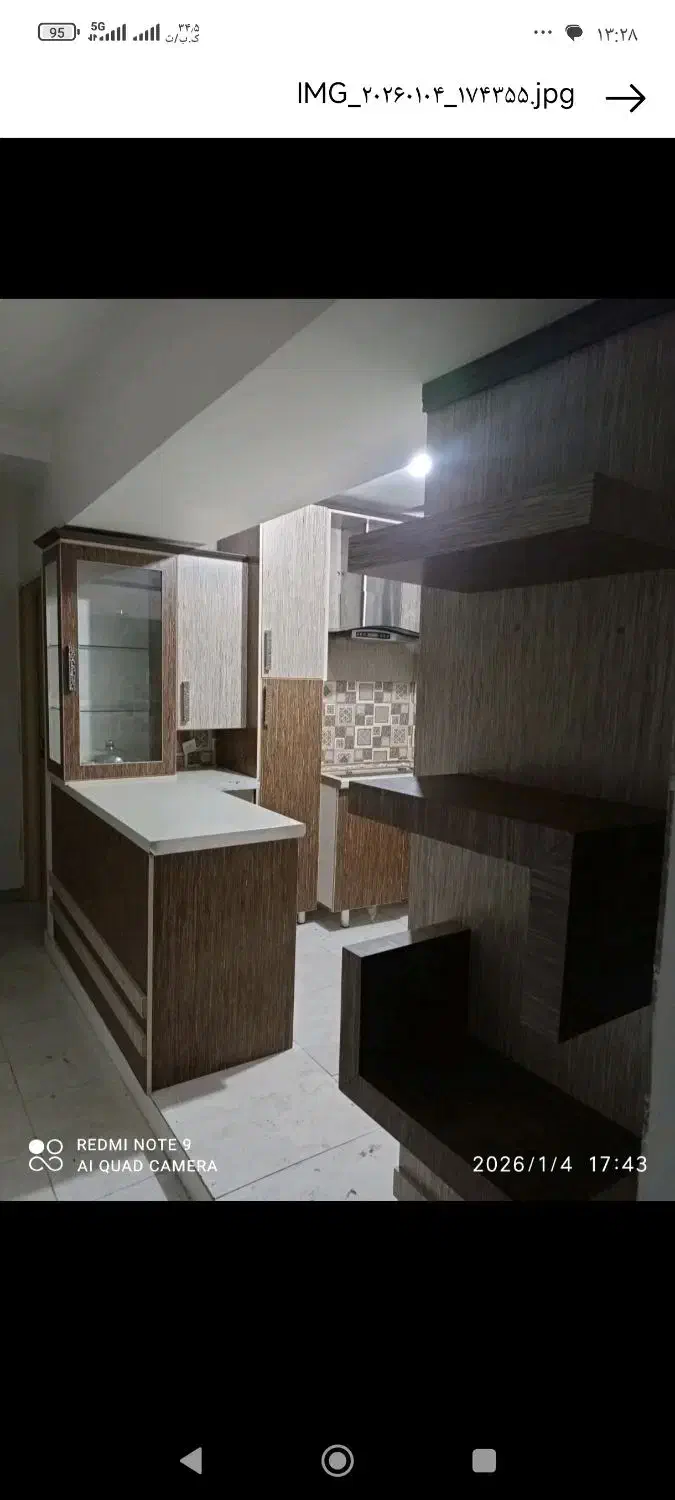 کابینت ام دی اف|کتابخانه، شلف، قفسه‌های دیواری|ماهدشت, |دیوار